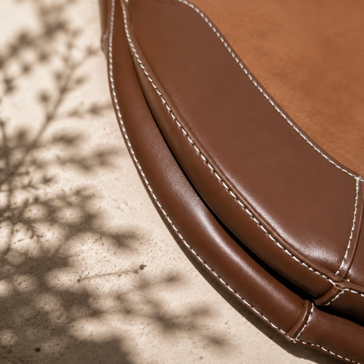 Macro shot of the smooth tonal edge trim